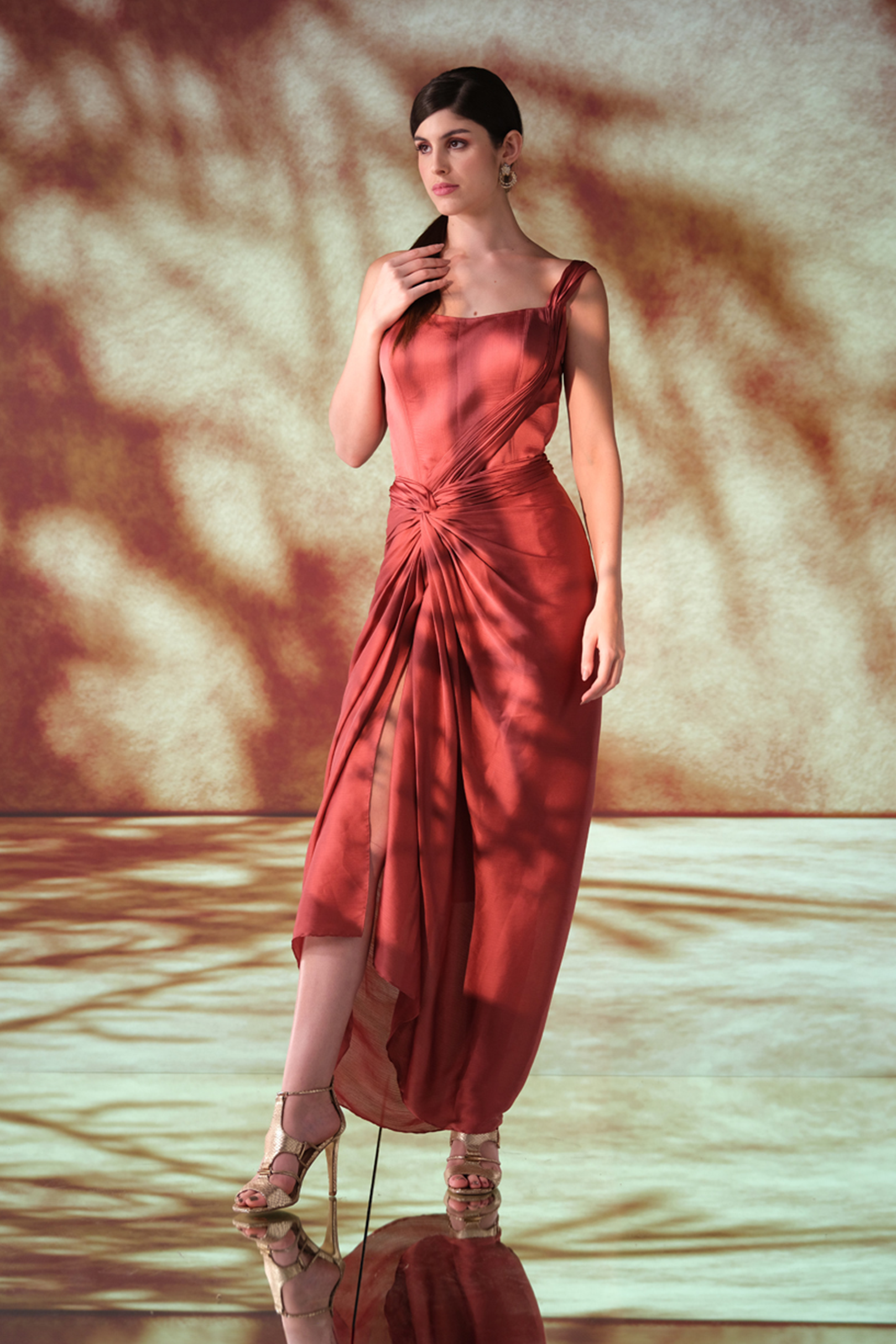 Scarlet Serenity Dress