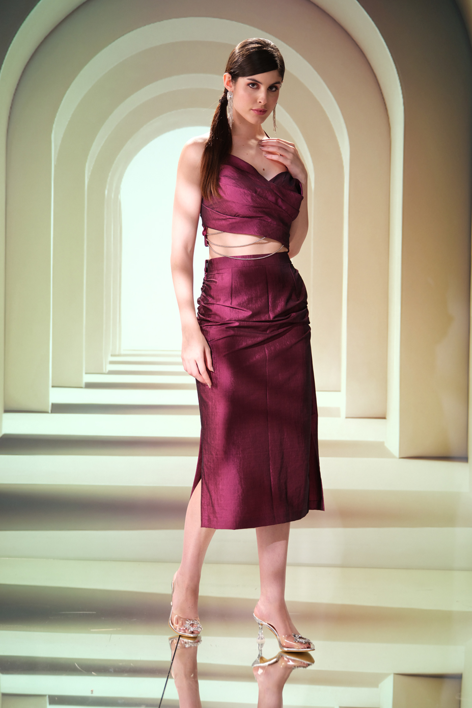 Halter Rose Co-ord Set