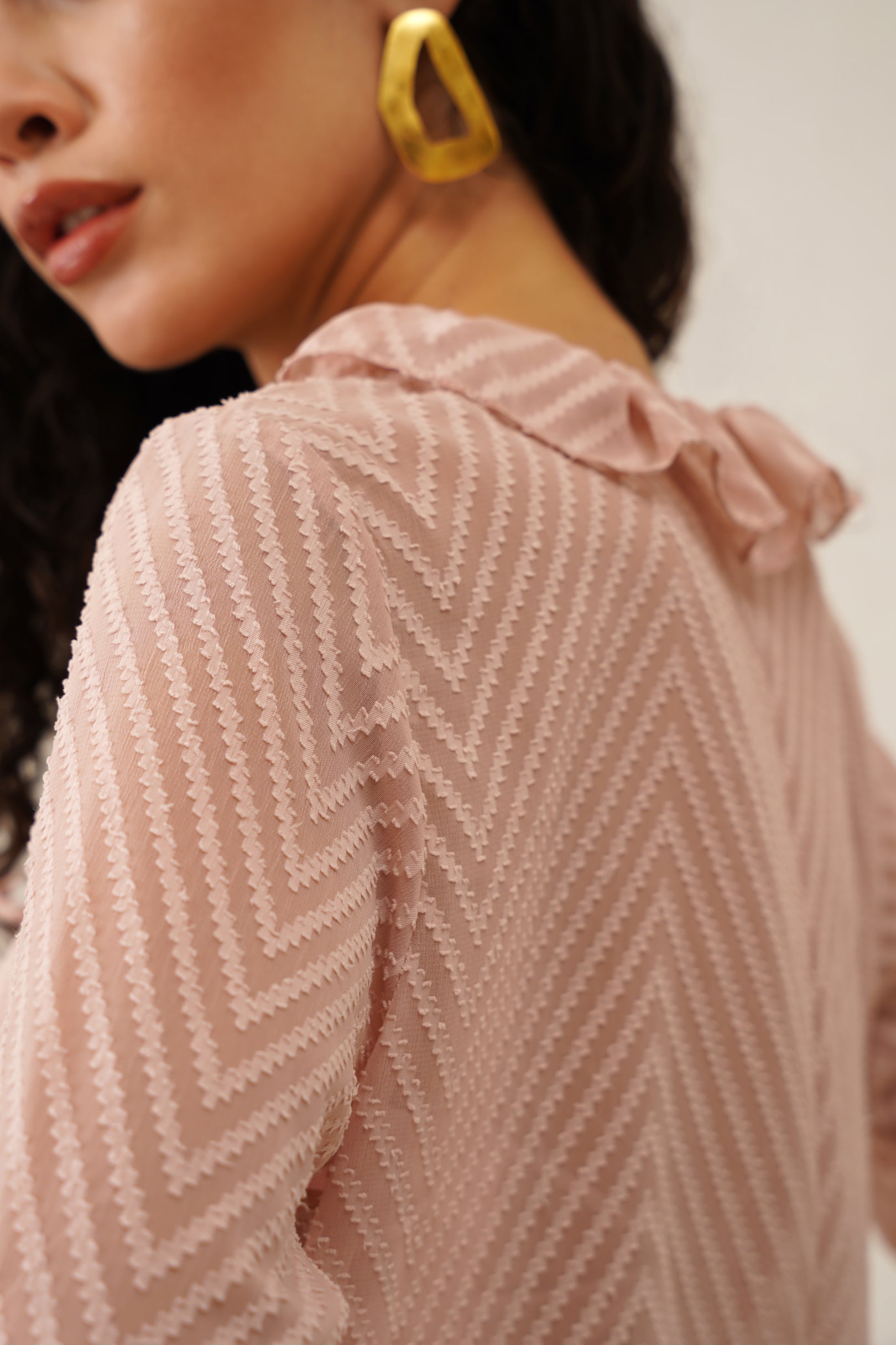 Ruffle-Kissed Blouse