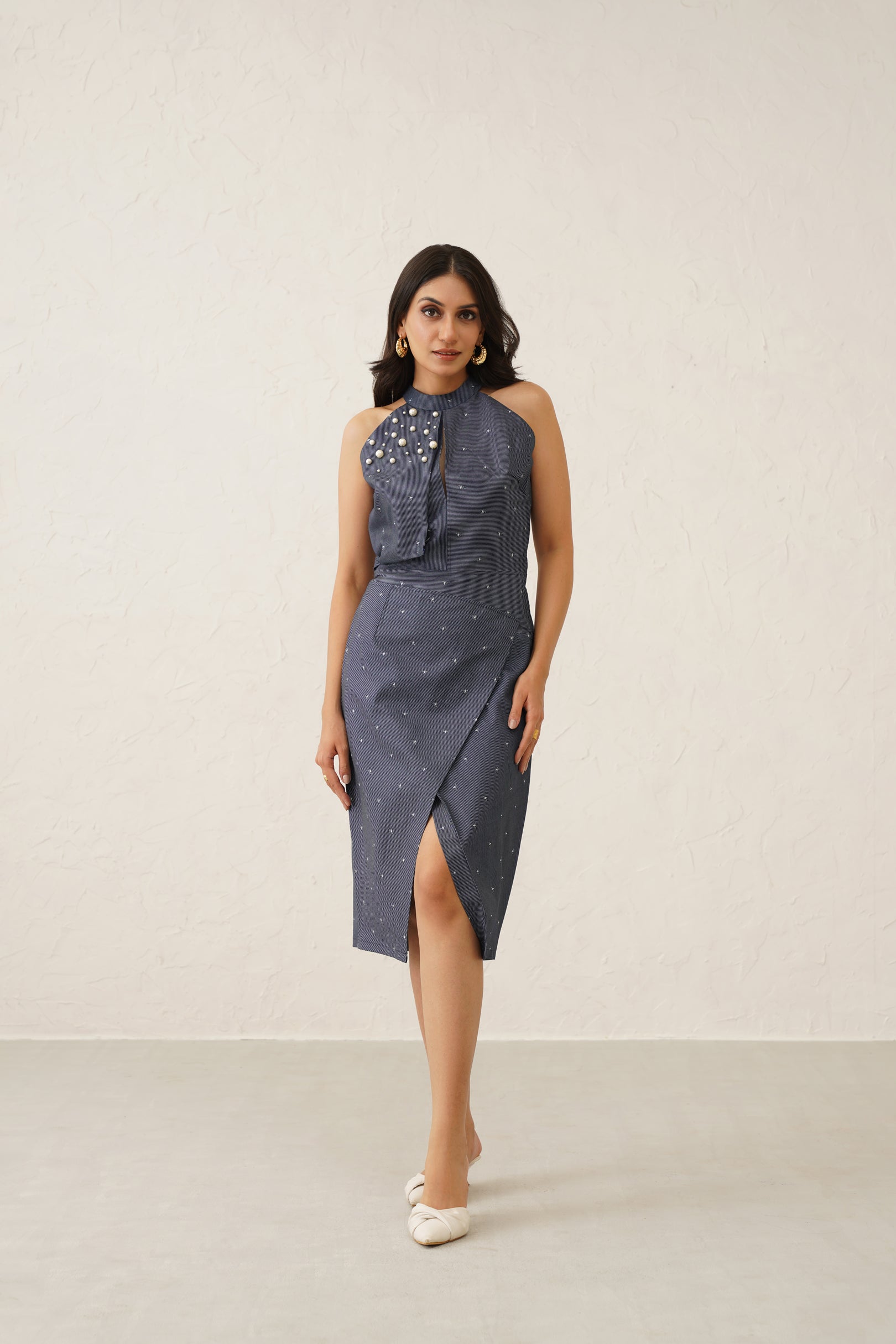 Pearl Denim Dress