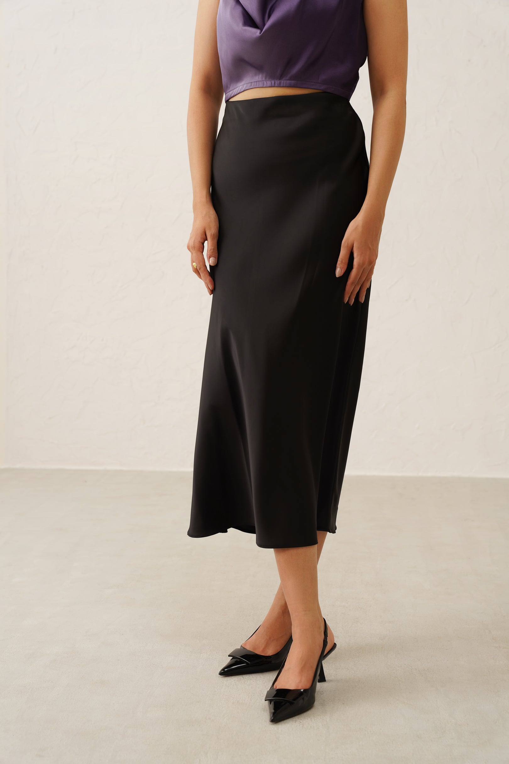 Ombré Lavender Cowl Top