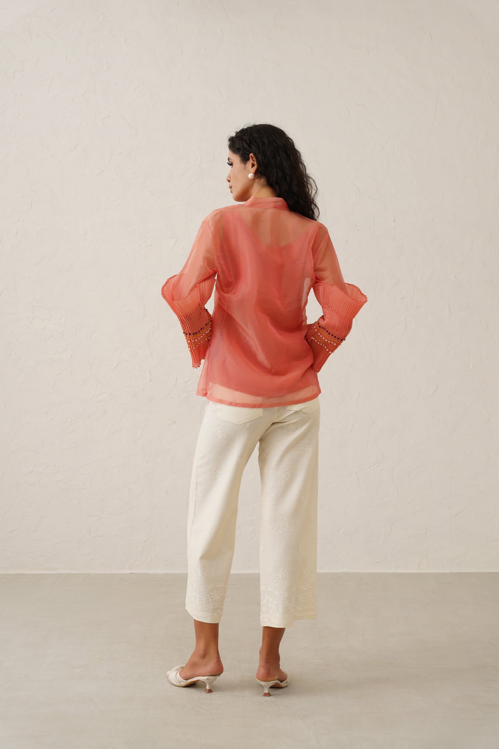 Pink Pearl Bow Tie Shirt