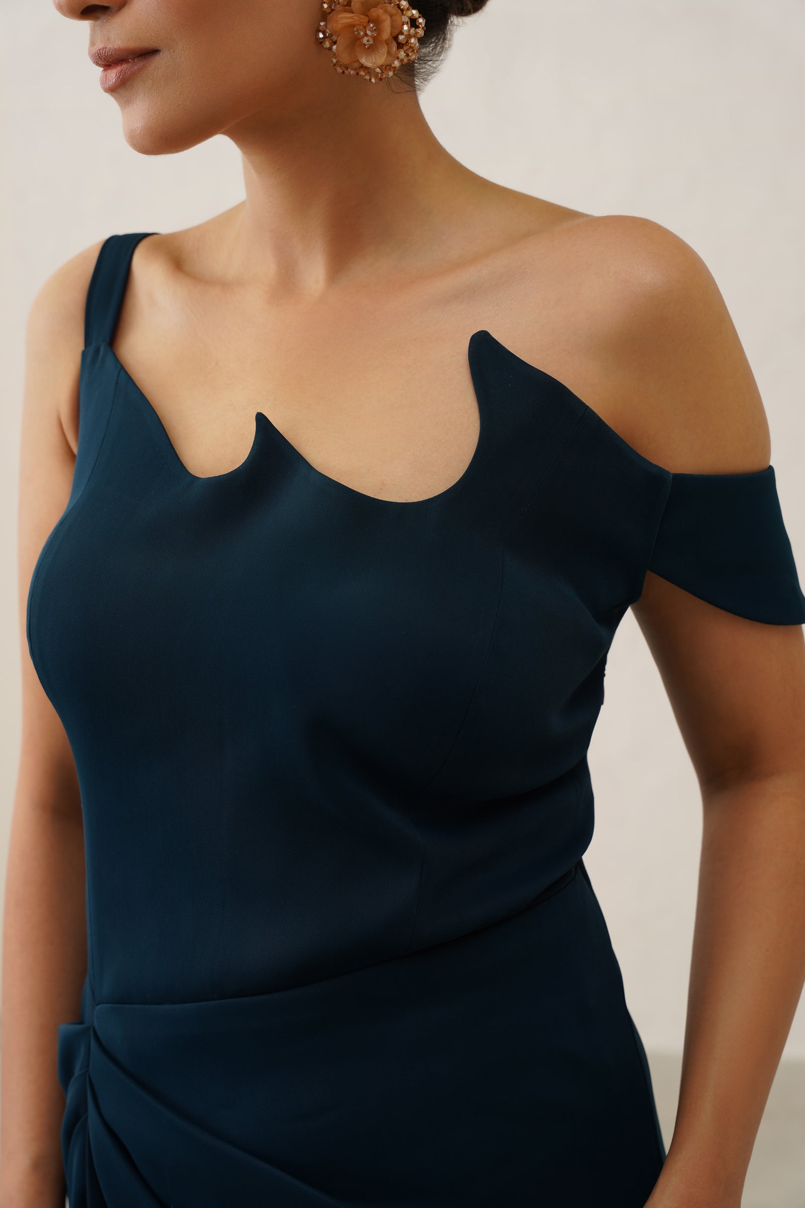 Plunge Cowl Dress