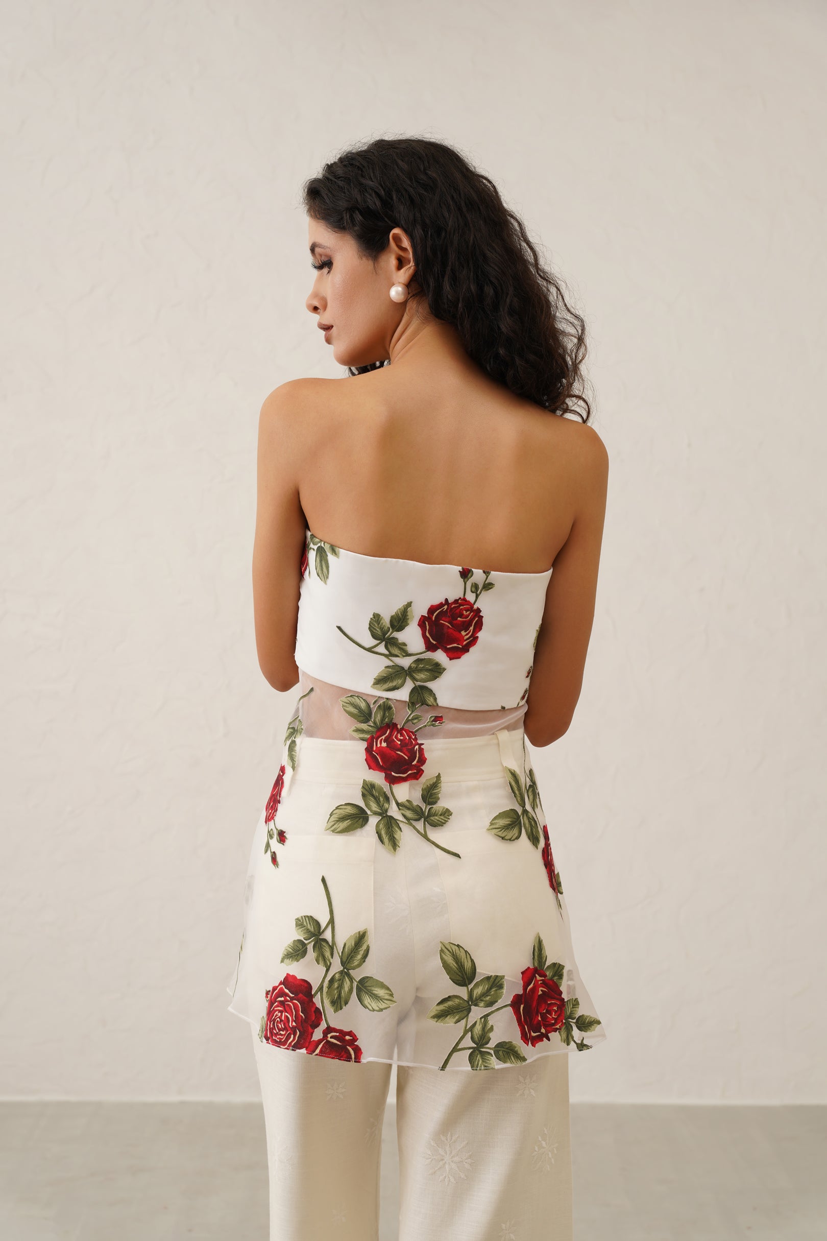 Rose Petal Peplum Top