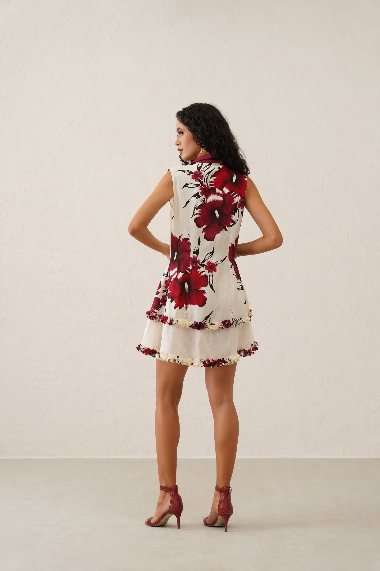 Red Rose Skater Dress