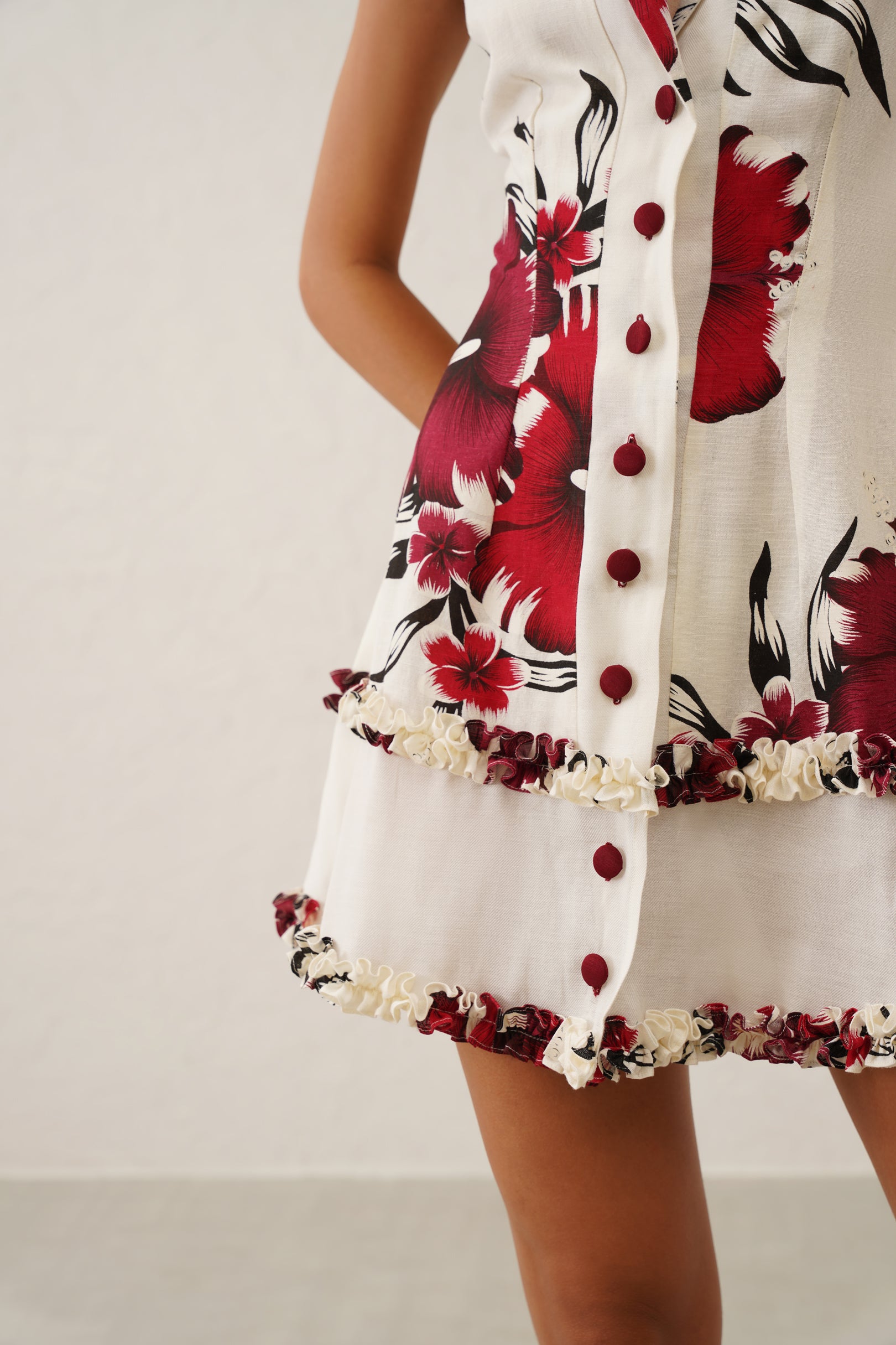 Red Rose Skater Dress