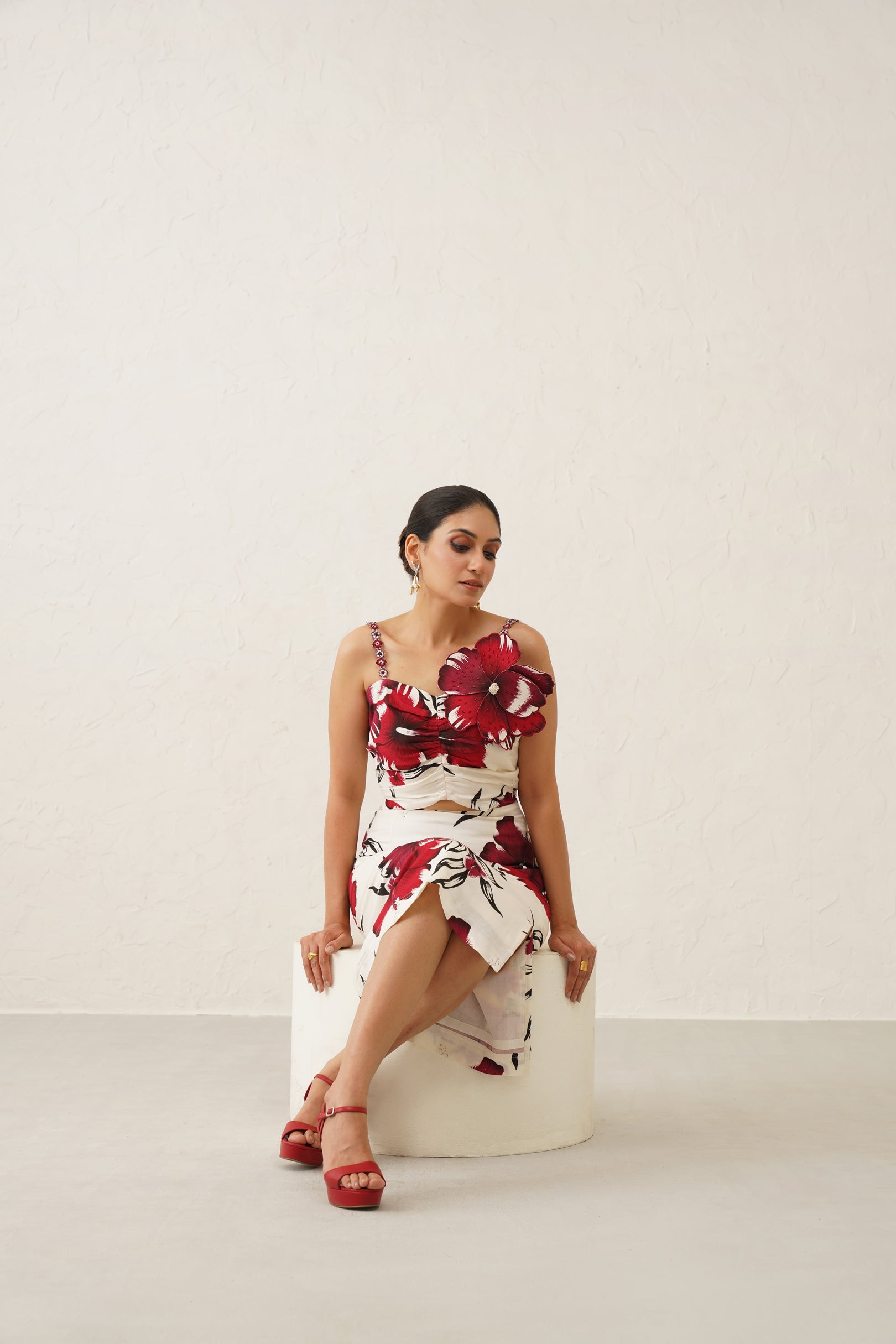 Rose Blossom Strap Dress