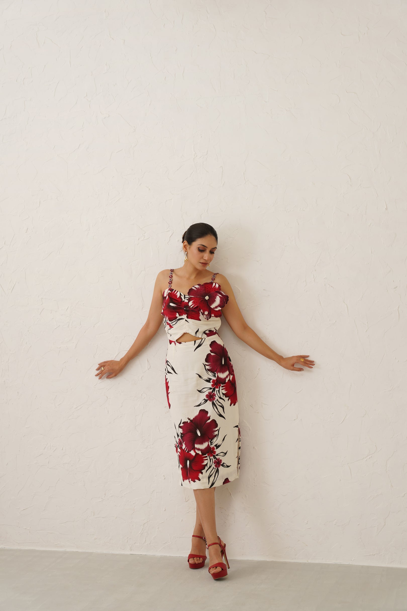 Rose Blossom Strap Dress