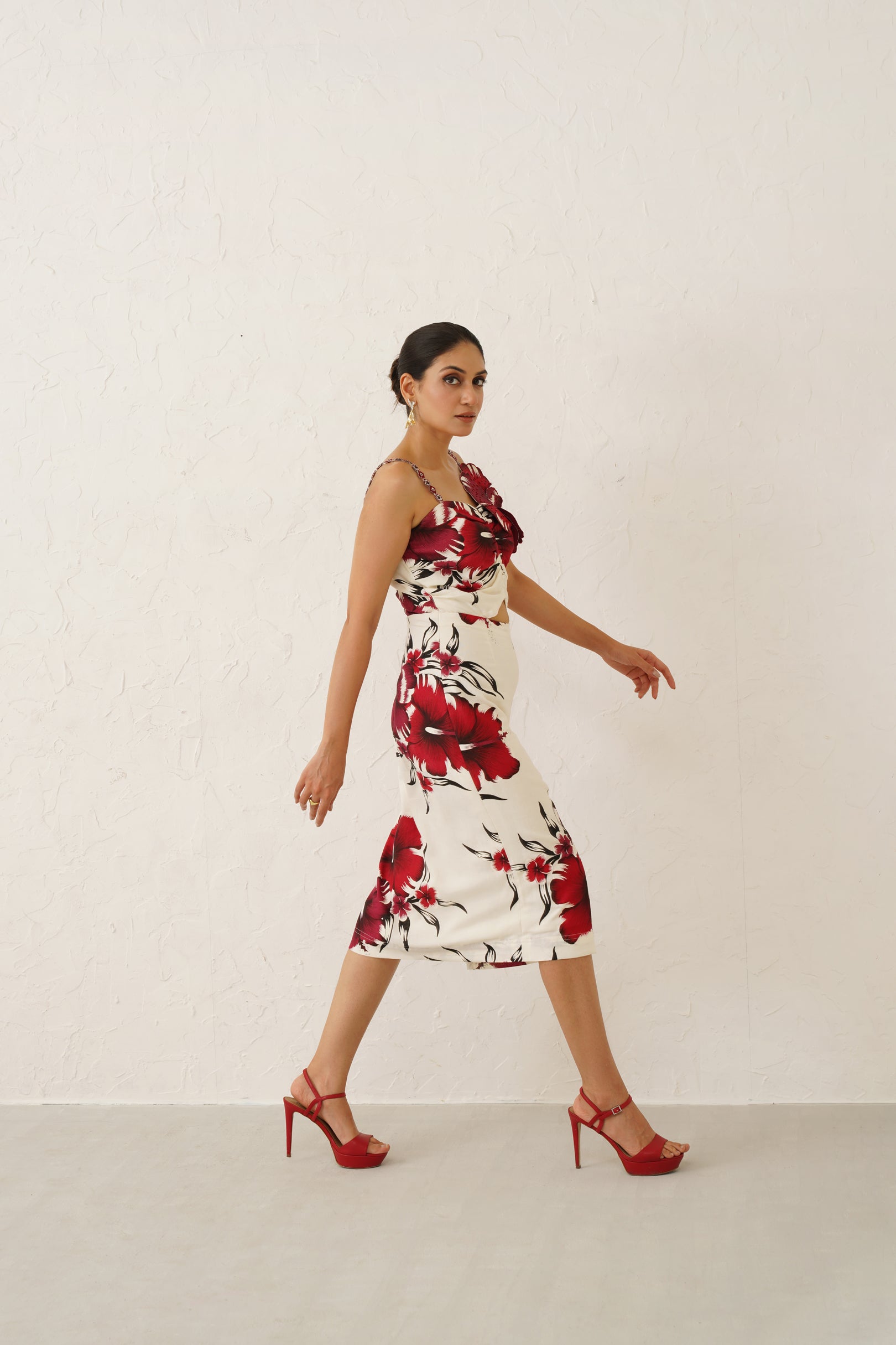 Rose Blossom Strap Dress