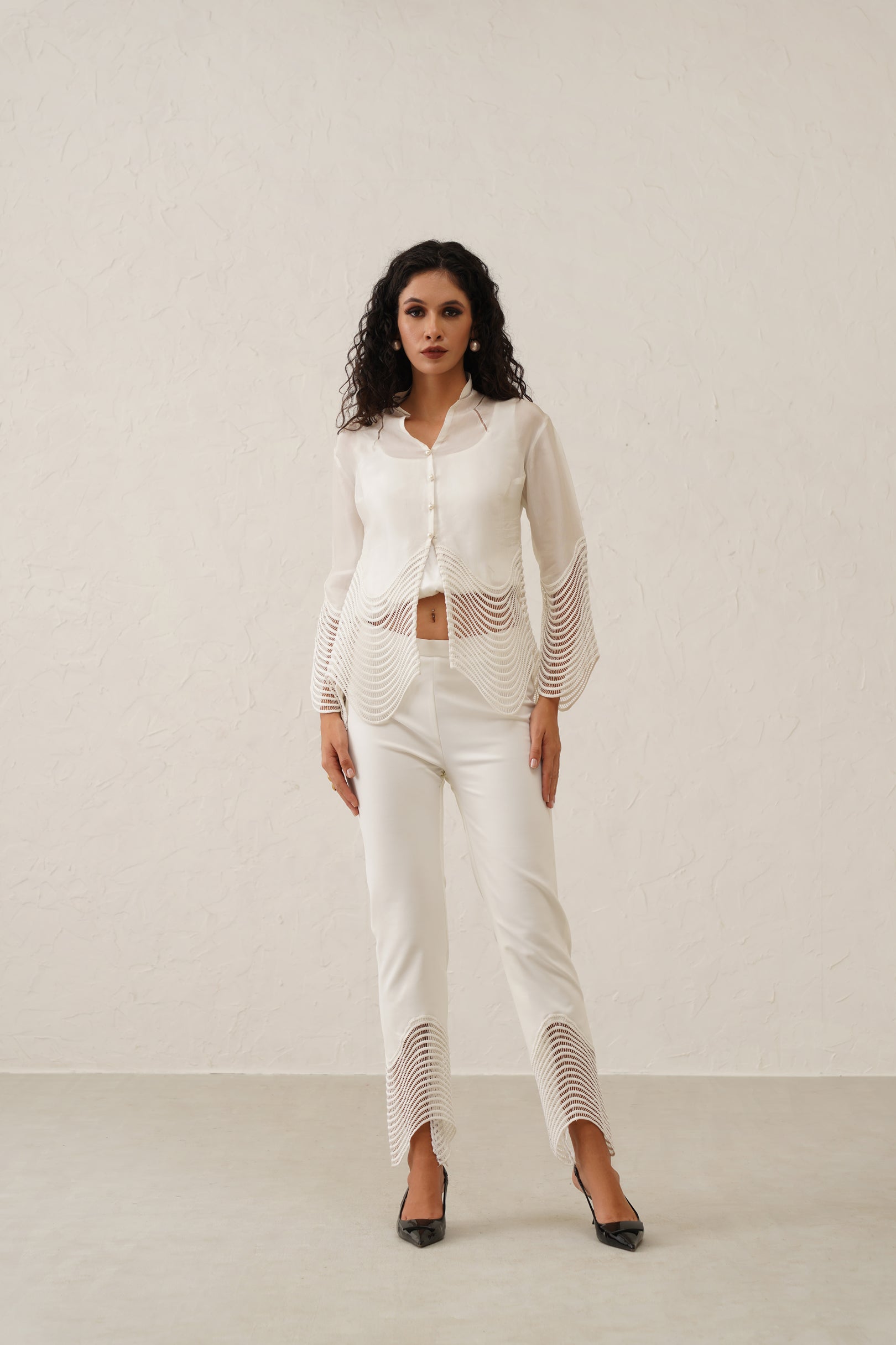 Mia Spiral Shirt Set