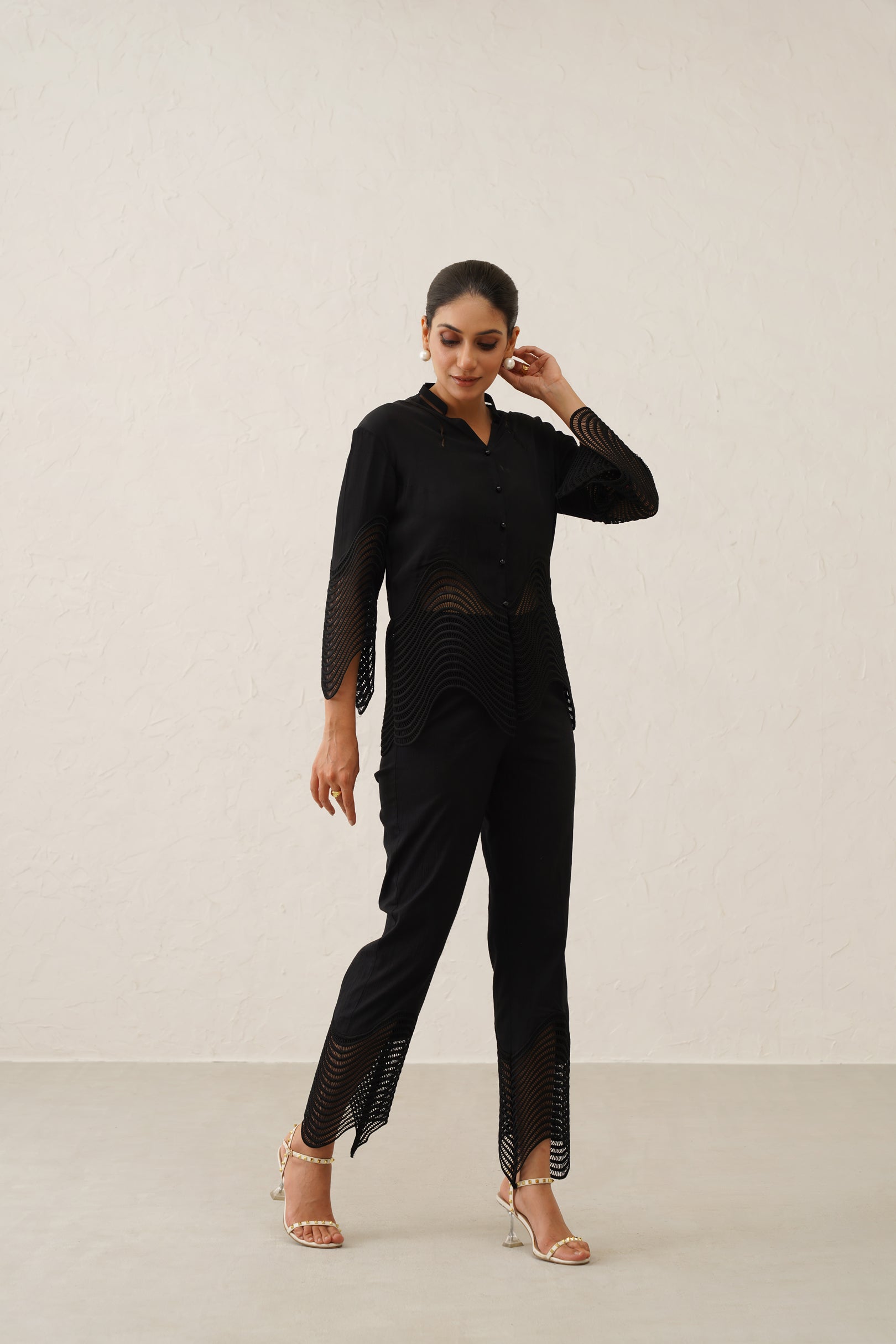 Fiona Spiral Shirt Set