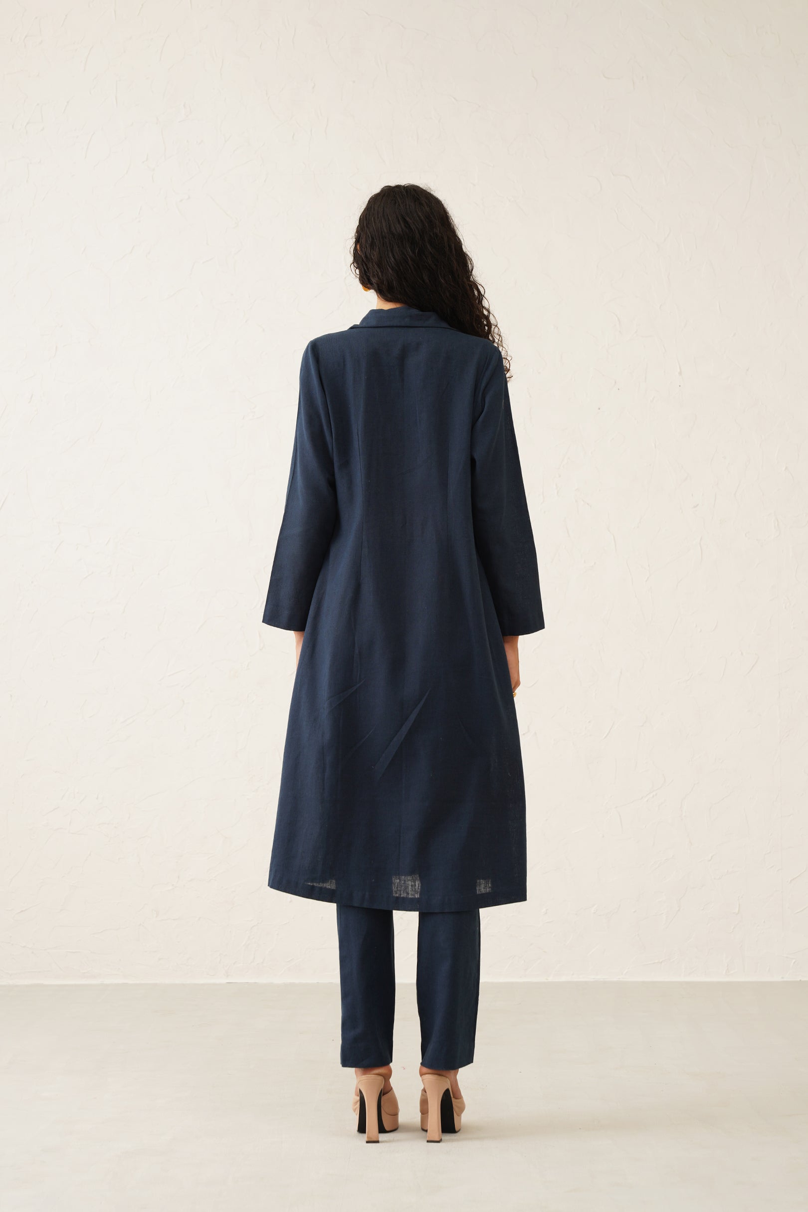 Blush Long Shirt Set