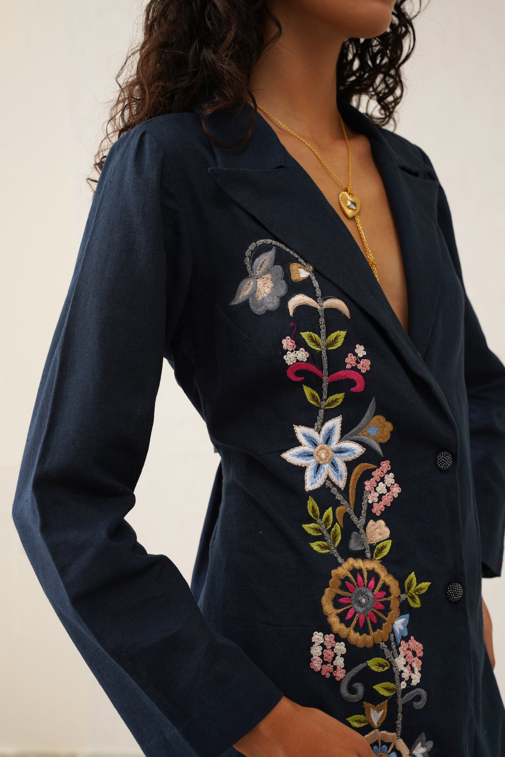 Blush Long Shirt Set