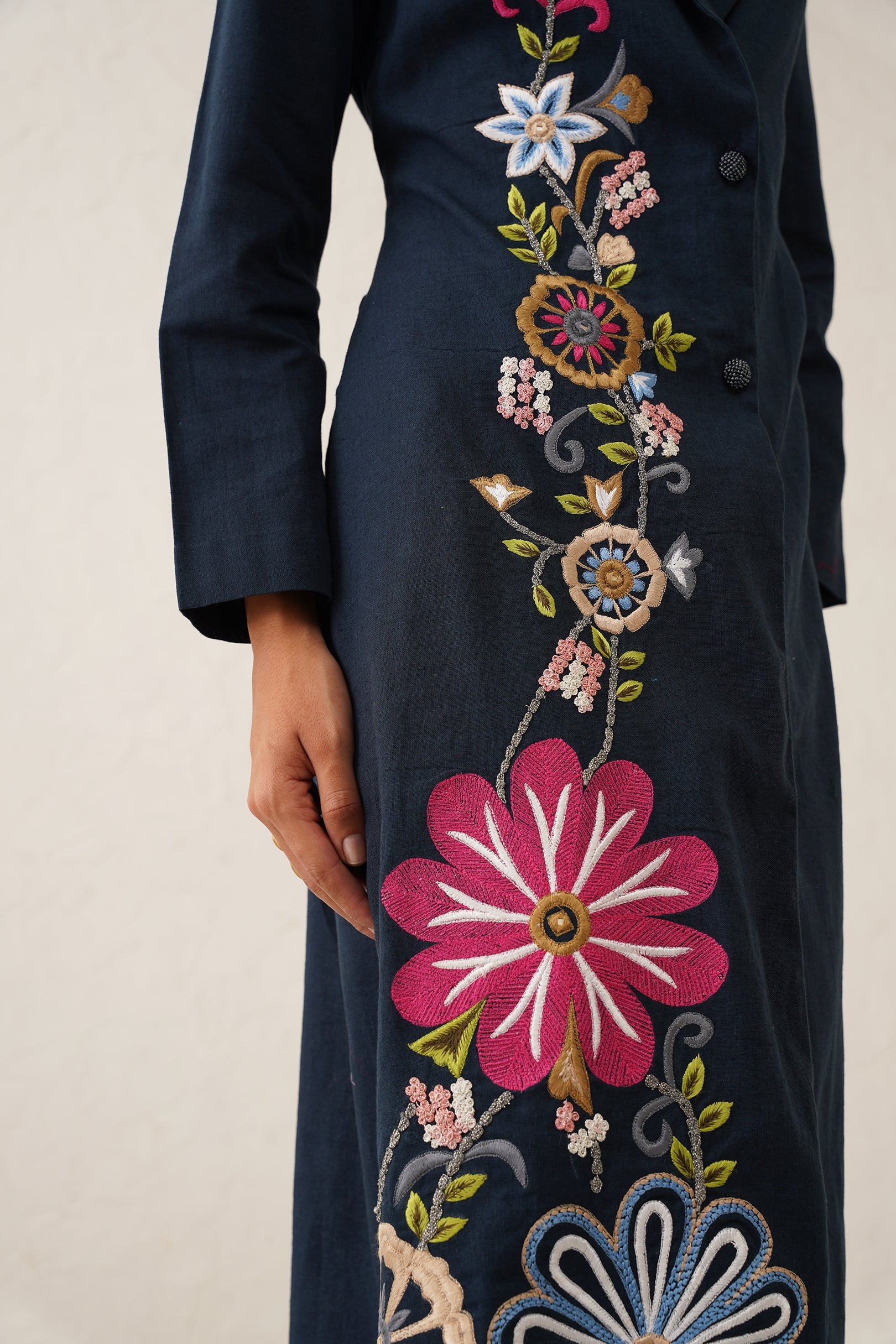 Blush Long Shirt Set