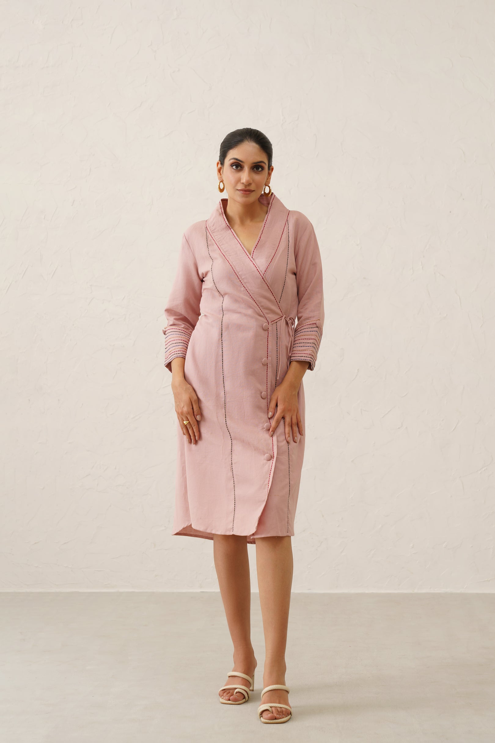 Pink Linen Dress