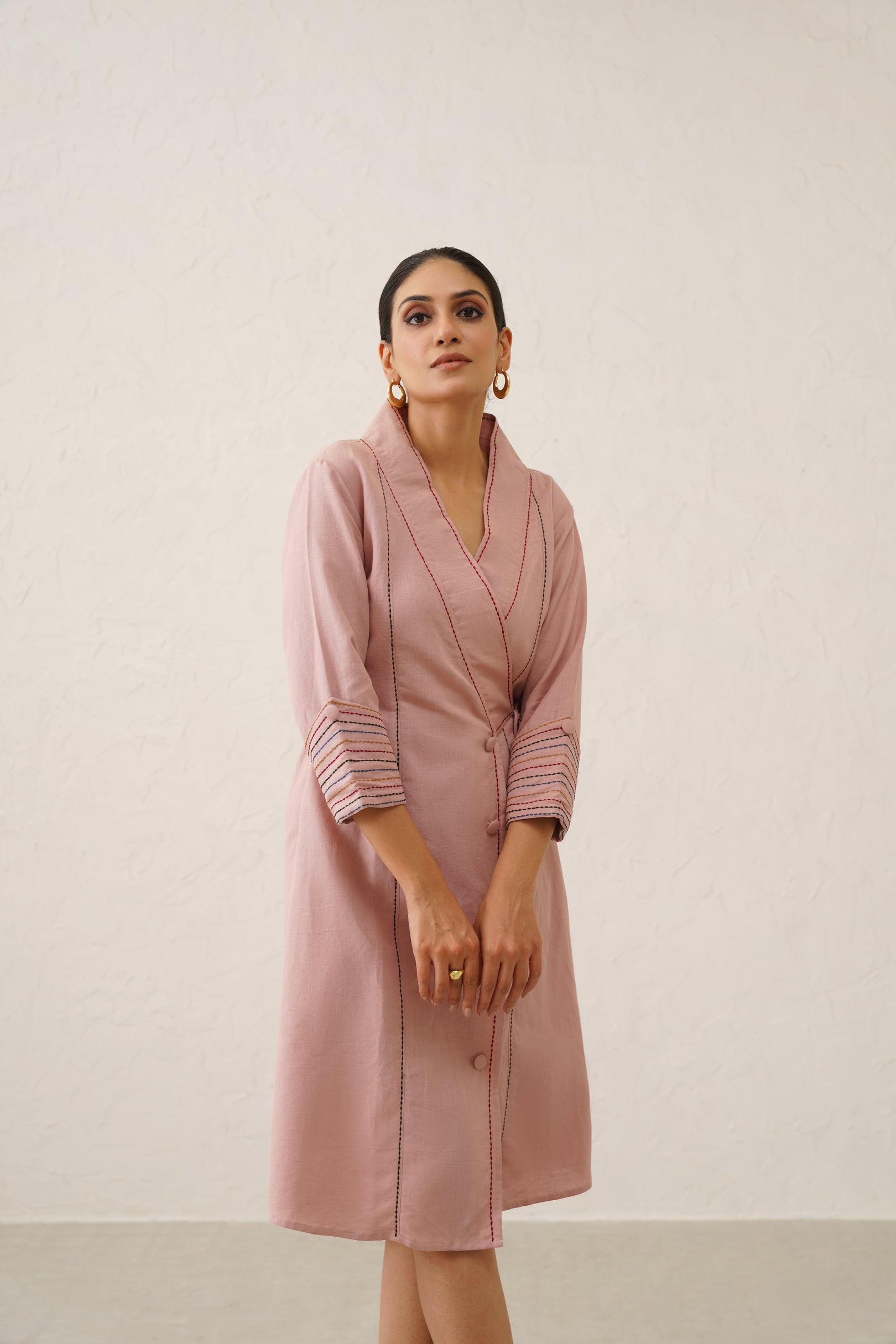 Pink Linen Dress