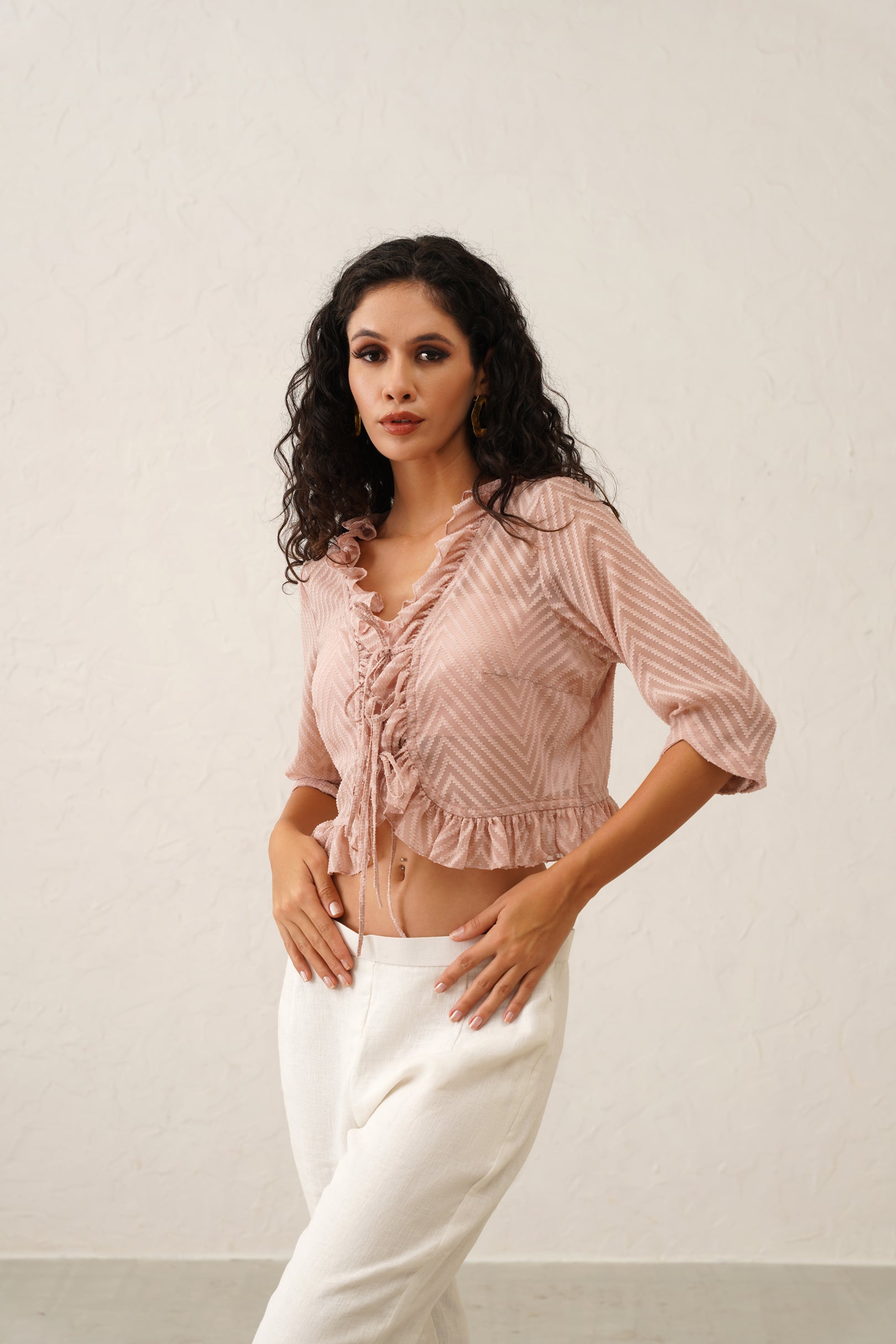 Ruffle-Kissed Blouse